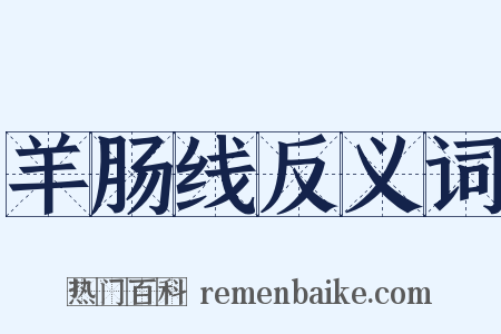 羊肠线反义词是什么意思的图片